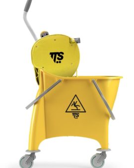 TTS Seau à roues Jaune Witty Dry 30 Litres