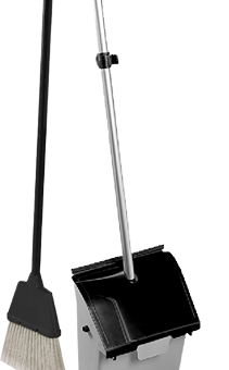 TTS Balai Flo et Pelle Clip avec couvercle